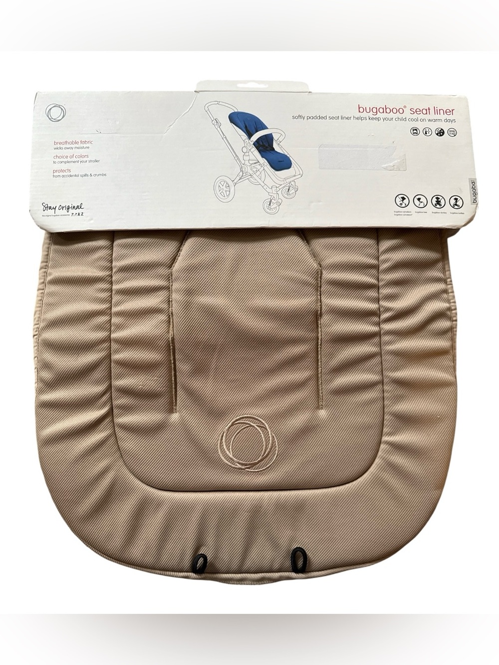 Bugaboo Seat Liner in Beige new